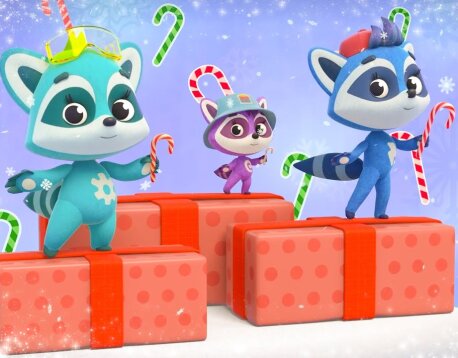 🦝 Кастрюля и Снежинки 😊ЕНОТКИ Развивающие и обучающие музыкальные мультики песенки