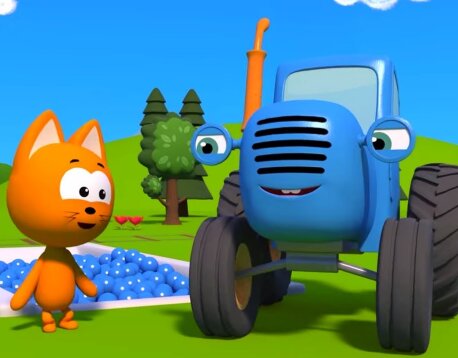 Песенки КОТЭ ТВ 🚜 Про синий трактор, красный трактор, песенки про котиков