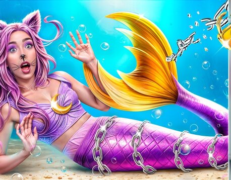 Как стать русалкой в тюрьме! Преображение Catnap из ботанши в русалку