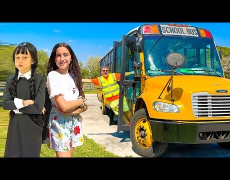 Kids in the school yellow bus and other stories