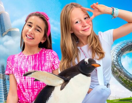 Nastya and Evelyn spend the summer in Dubai