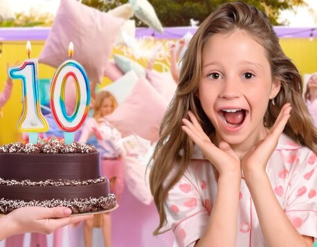 Nastya and her 10th Slumber Birthday Party