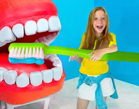 Nastya and useful stories for children about good behavior and health care