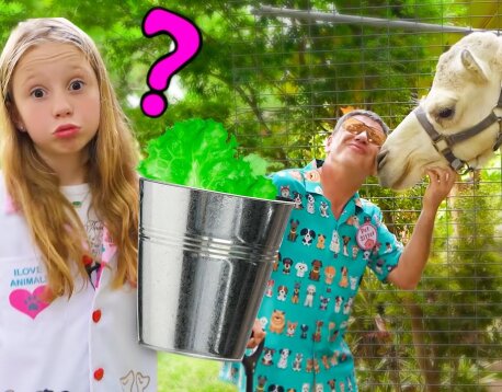 Nastya tries to work as a nurse for rare animals
