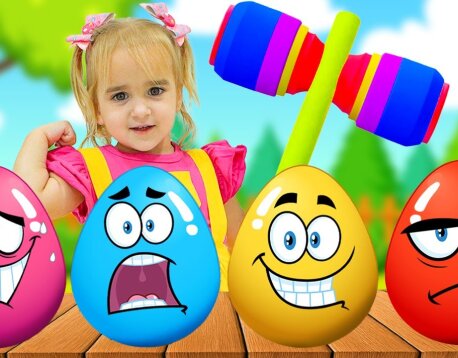 Alice and Little Sister Find New Ways to Travel! Kids Play and Open Colored Eggs with Surprises