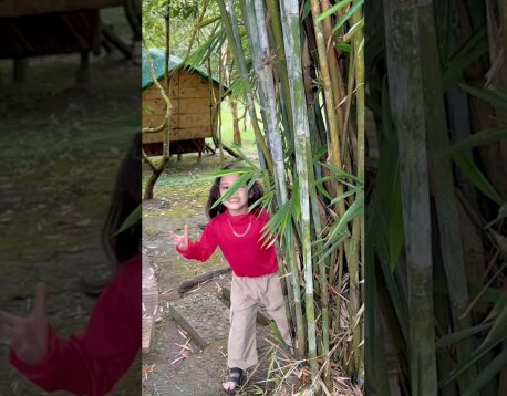 Hide-and-seek with magic and laughter: A magical world with Dad and girls