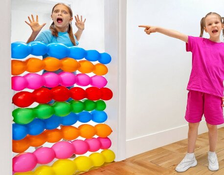 Inflatable Water Balloon or Not ? Funny stories for kids with Alice and Dad