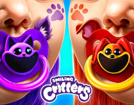 CatNap и DogDay! Домики одного цвета челлендж! Smiling Critters из Poppy Playtime 3!