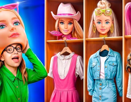 Экстремальный мейковер из ботанши в популярную девочку! Barbie vs Bratz!