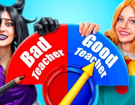 Самый строгий учитель в школе! Плохая Мисс Циркуль VS Хорошая Мисс Делайт!