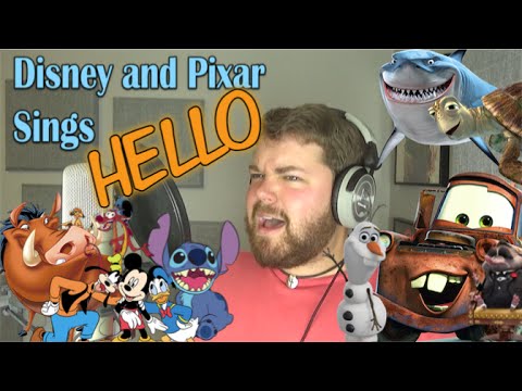 Парень поет голосами героев мультфильмов Disney и Pixar