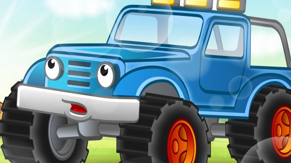 Как Джип стал полицейской машиной — Синий трактор — Развивающая Сказка для детей малышей про машины