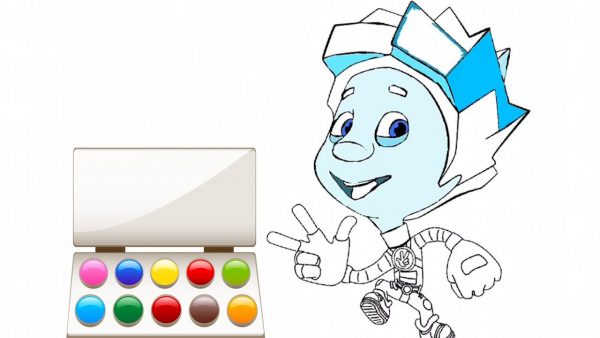 Coloring Book Фиксик for Kids — How to Draw Fiksiki / Zyriki TV