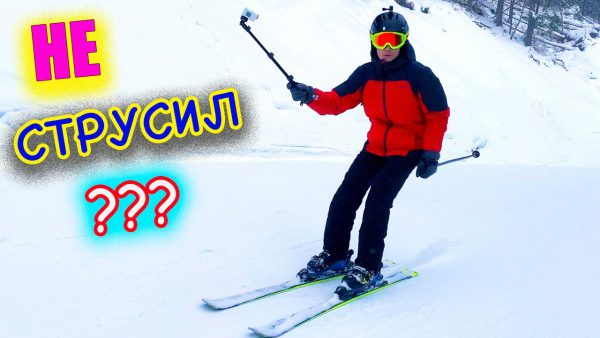 Саша Шоу — НЕ СТРУСИЛ покатушки в воздухе Лыжи и Санки в Горах ВЛОГ Sasha Show