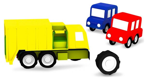 ДиДи ТВ — Мультики про машинки — 4 машинки и мусоровоз — Развивающие мультфильмы для малышей