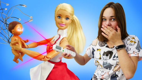 Лучшие Подружки — Видео приколы — У куклы БАРБИ малыш робот! — Весёлые видео игры одевалки для девочек с Barbie Doll