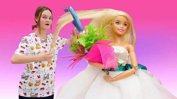 Лучшие Подружки — Игры одевалки — Кукла БАРБИ готовится к свадьбе! — Видео для девочек с Barbie. Весёлые игры макияж