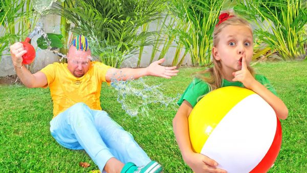 Alice and dad play and learn to be careful — Boo Boo stories and videos for kids
