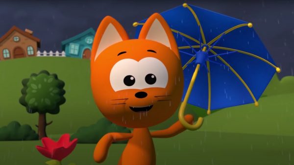 Котэ — Дождик кап кап и Ехала машина 3Д — Песенки для детей