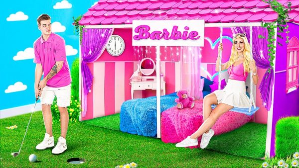 Секретная комната для Барби! Барби и Кен делают ремонт