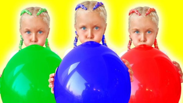 Alisa and Eva Learn and Pretend Play with Colors Water Balloons | Videos for kids