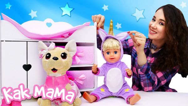 Как Мама — Новая кровать для Беби Бон Эмили — Игры с Беби Бон для девочек и распаковка игрушек