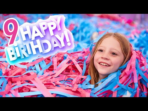 Nastya and her Birthday Party for 9 years