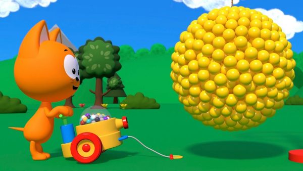 ПРЕМЬЕРА! Котэ ТВ — Пушка с цветными шариками — Сборник — Мультики для детей, малышей 3D