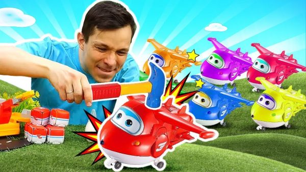 Самолетик Супер Джетт просит заправку! Супер Крылья на уборке! Игры для детей в игрушки для детей