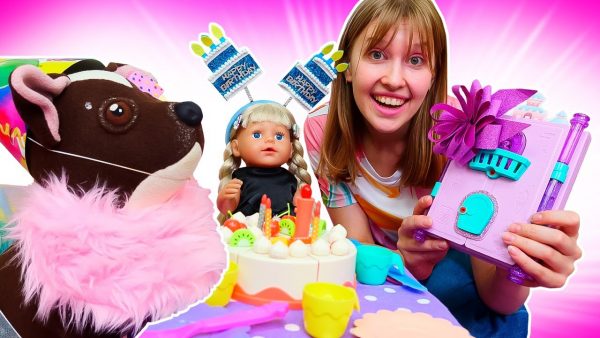 Детское видео — Собачка Шоколадка готовится к дню рождения Беби Бон Эмили! Игры для детей Как Мама
