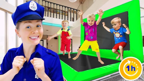 Oliver turns House into a Trampoline park & More Funny Kids Adventures!