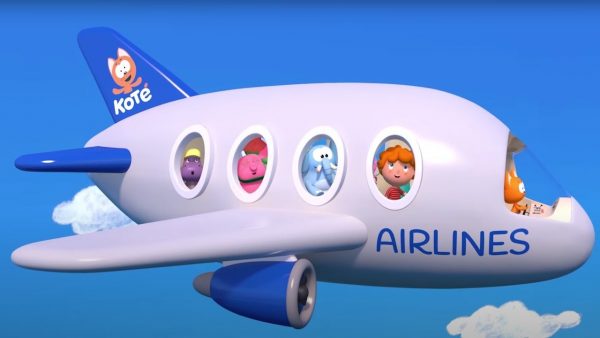 В Самолете Пассажир — Котенок КОТЭ Песенки для детей