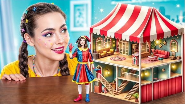 Я построила секретный домик для своей куклы Pomni! The Amazing Digital Circus!