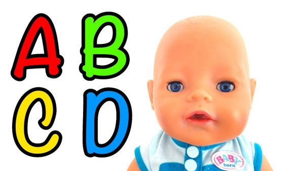 ABC Song for kids and babies with Cry baby doll